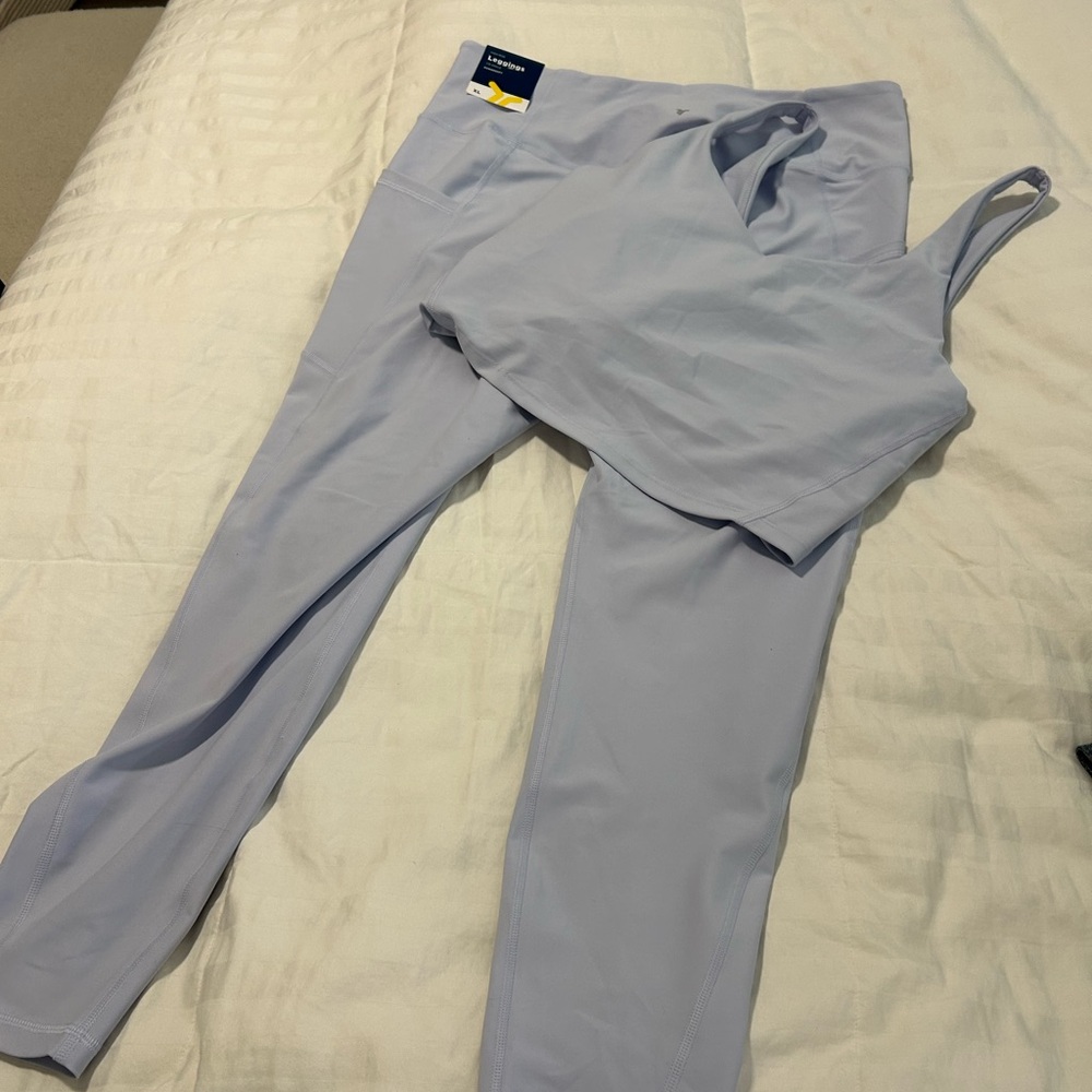 Old Navy Lavender Active Leggings XL and Sports Bra L